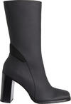 Calvin Klein HEEL ZIP BOOT LTH WN Kadın Siyah Bot