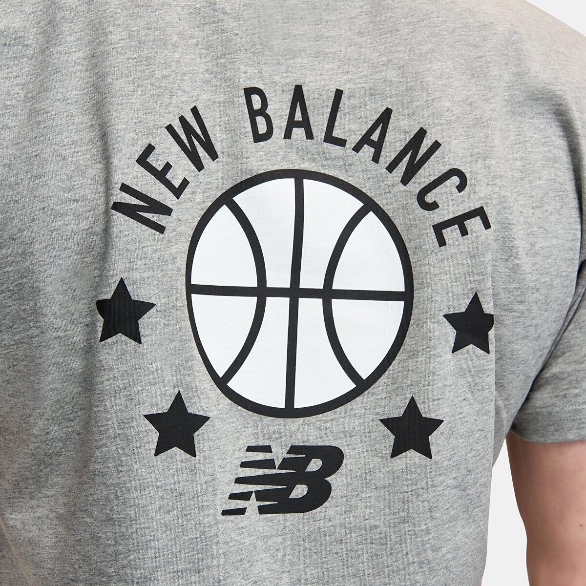 New Balance MNT1411 Erkek Gri T-Shirt