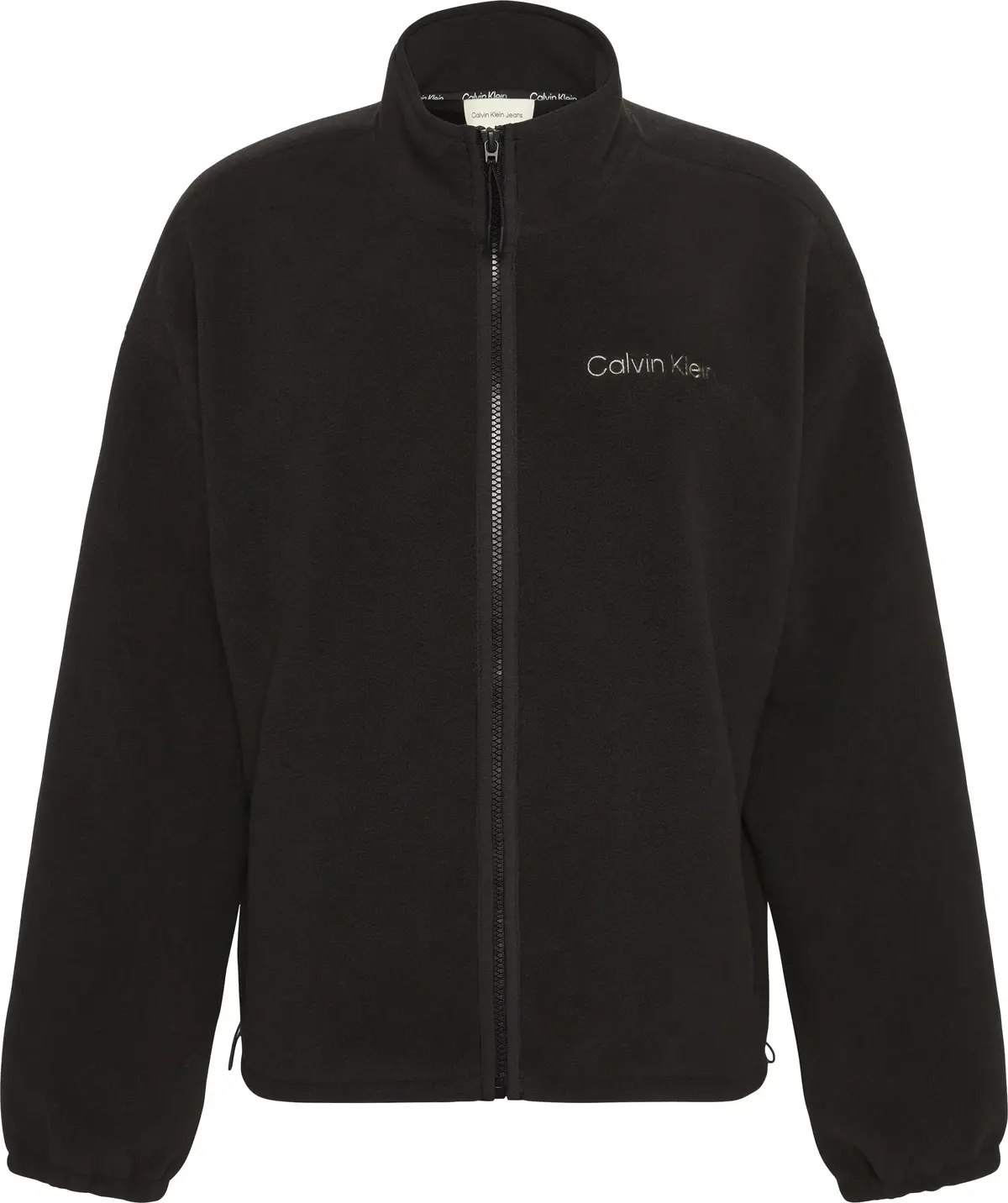 Calvin Klein LS POLAR FLEECE FZ JACKET Kadın Siyah Fermuarlı Ceket