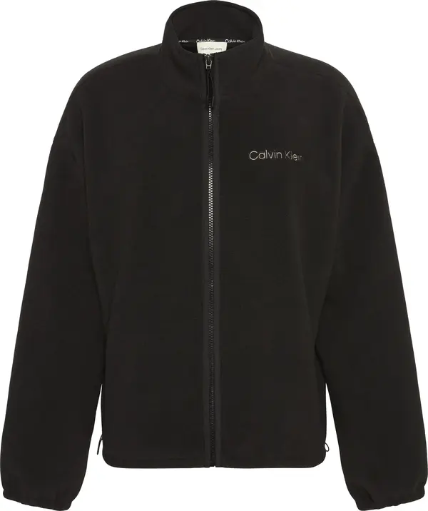 Calvin Klein LS POLAR FLEECE FZ JACKET Kadın Siyah Fermuarlı Ceket