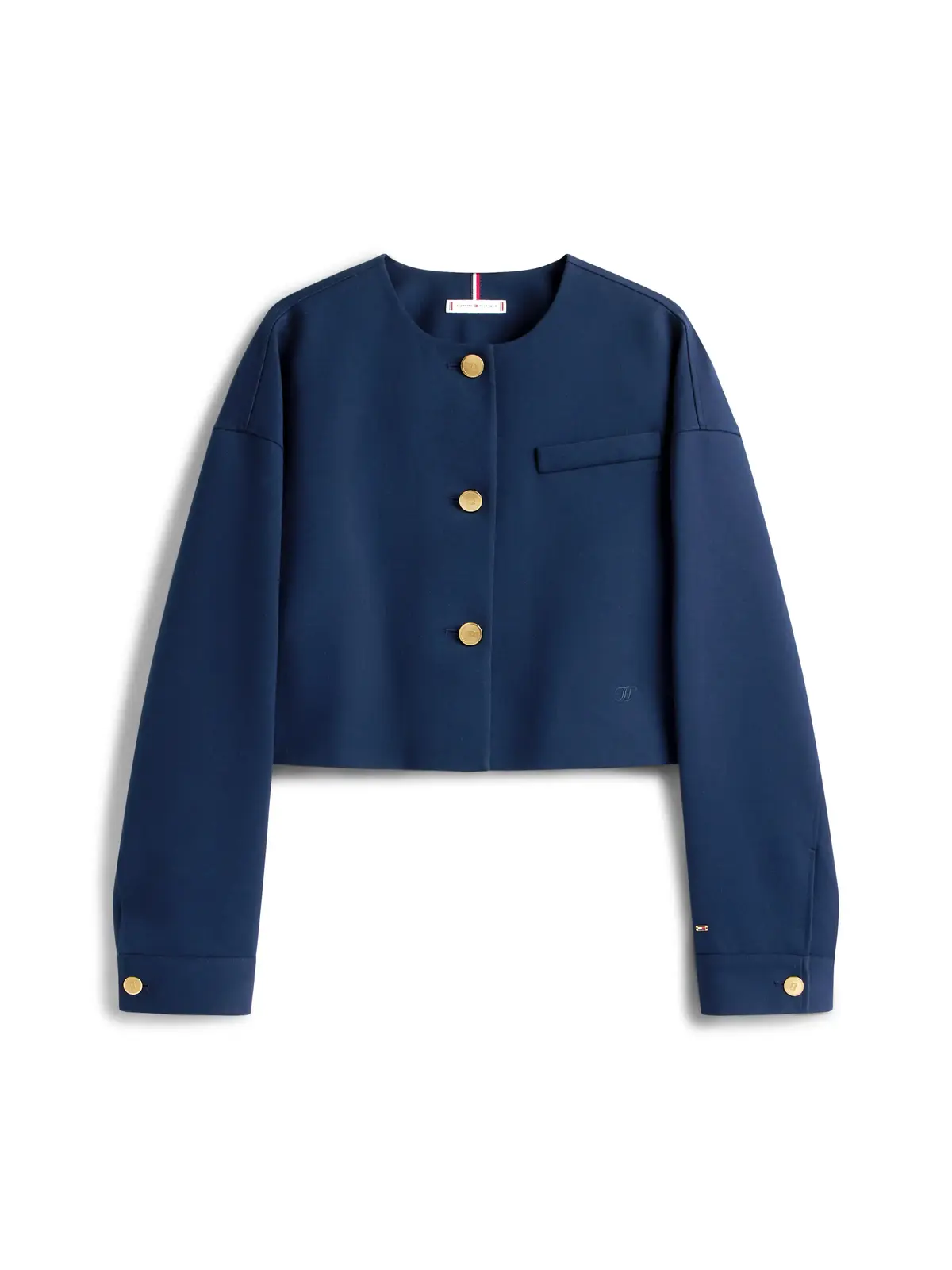 Tommy Hilfiger PUNTO CROP LADY JACK, C1G Lacivert Kadın Ceket