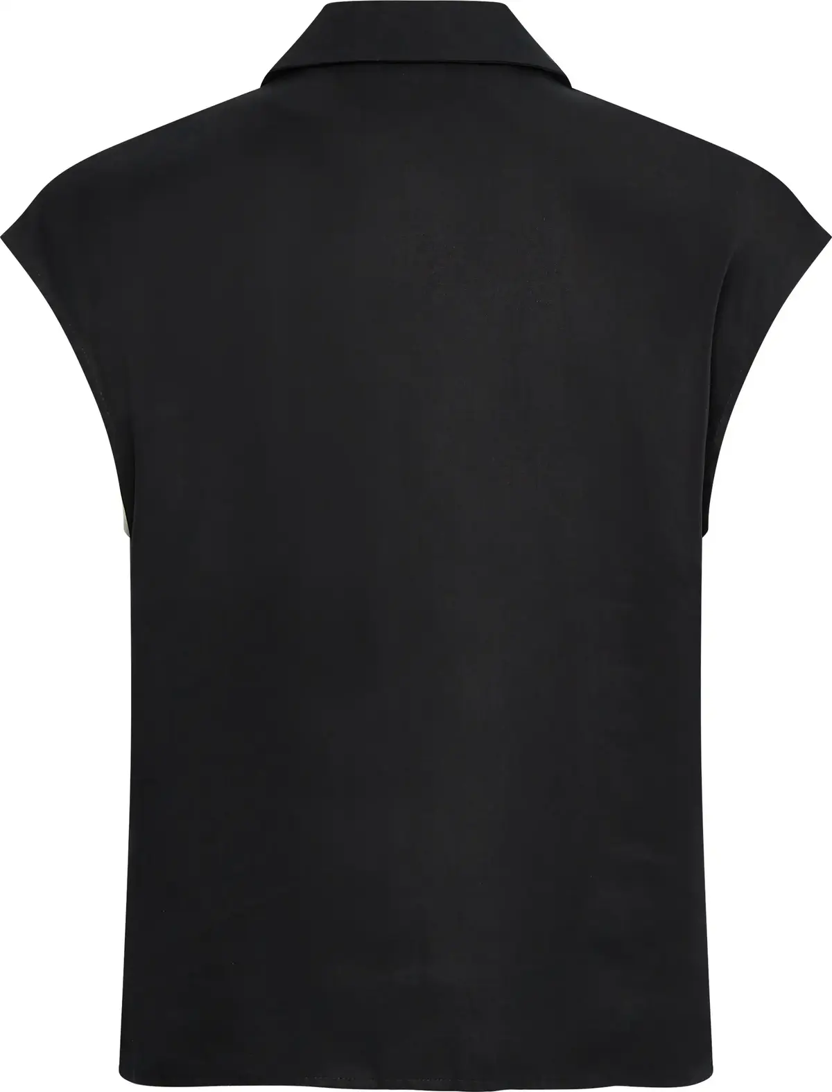 Calvin Klein REFIBRA TENCEL SS PO Kadın Siyah Gömlek