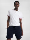 Tommy Hilfiger MONOTYPE GS CUFF SLI Erkek Beyaz Polo T-Shirt