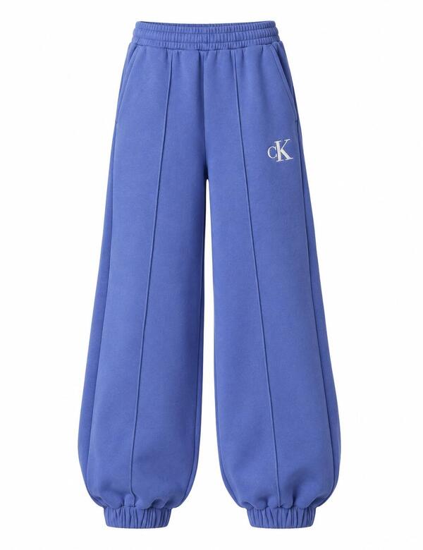 Calvin Klein CK LOGO FLEECE JOGGE, C6D Mavi Kız Çocuk Eşofman Altı