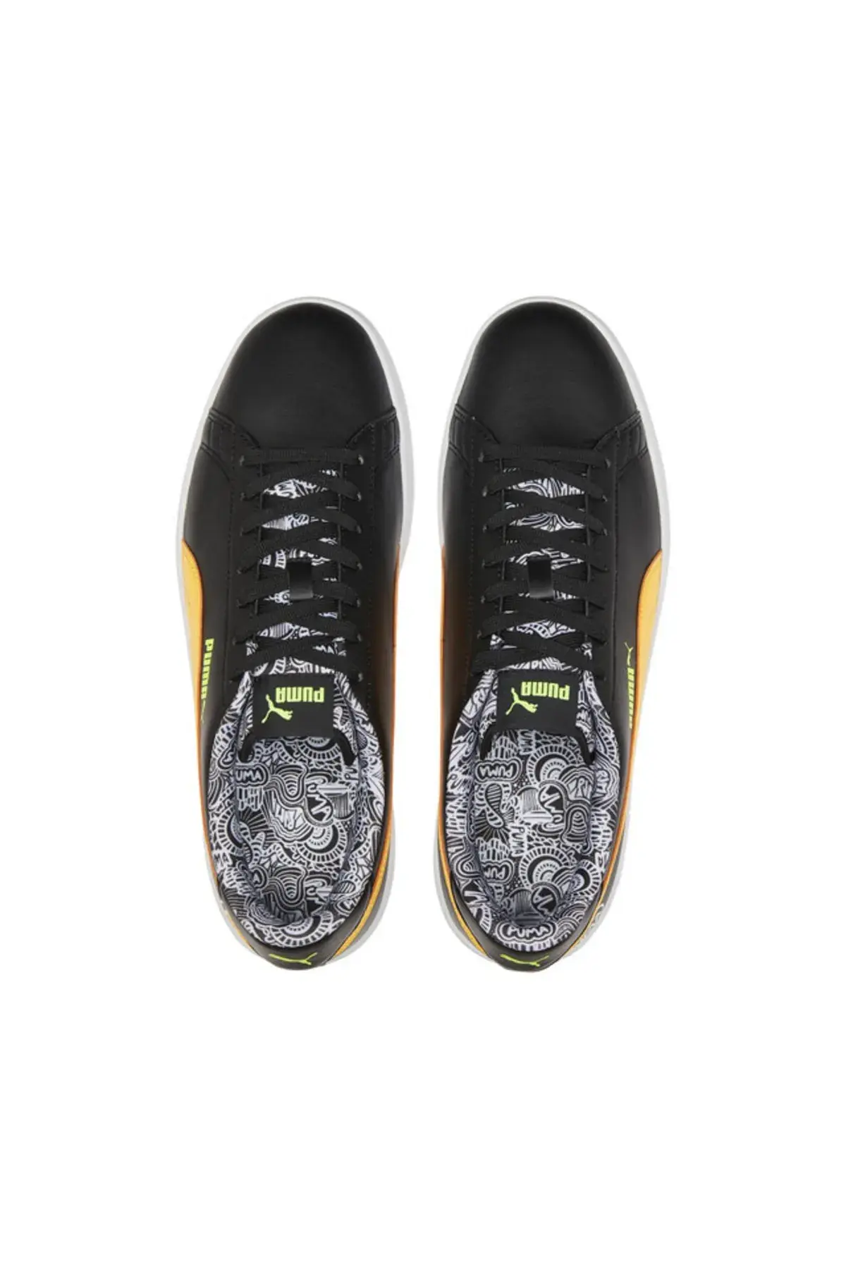Puma Smash V2 Me Happy Siyah Kadın Günlük Spor Ayakkabı