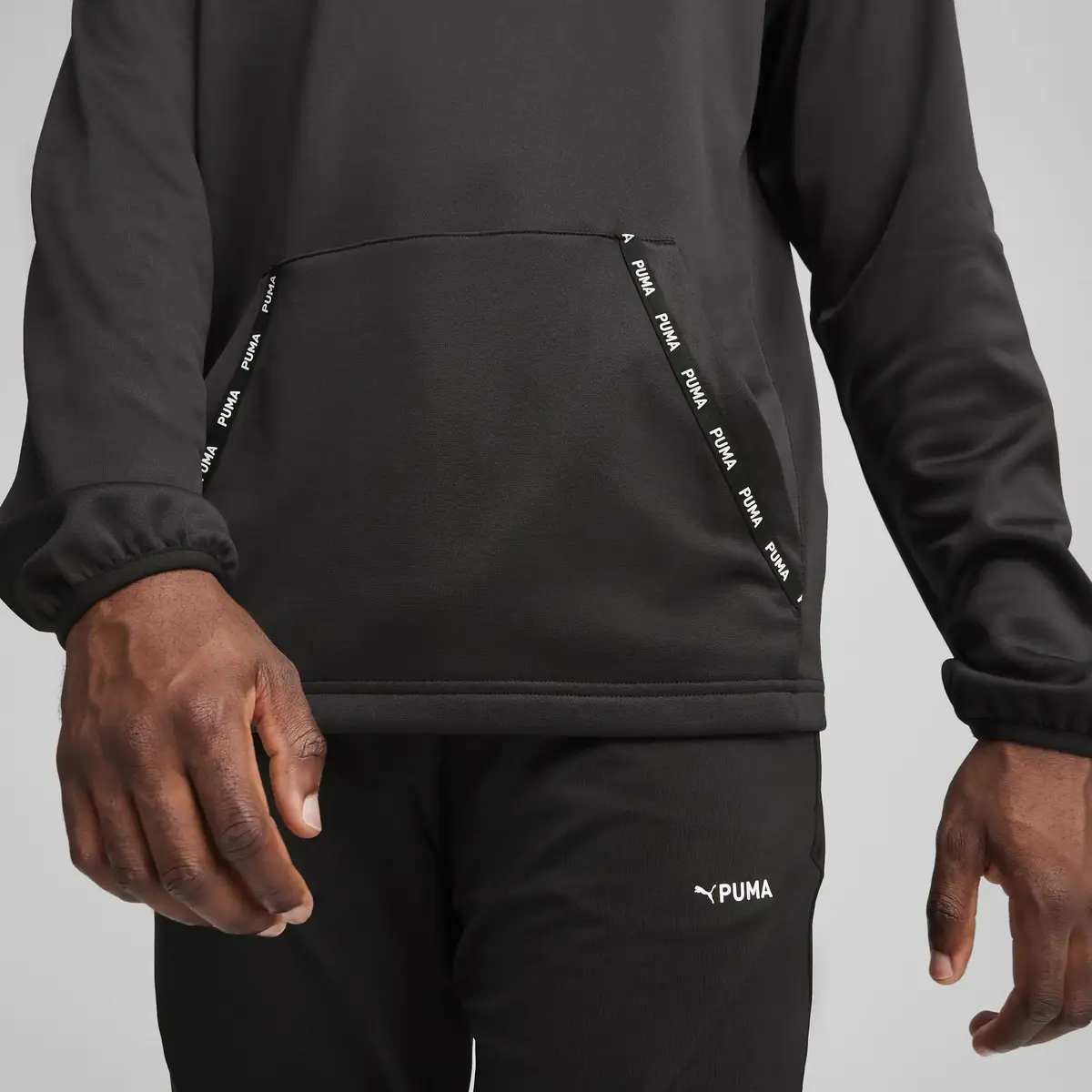 Puma PUMA FIT PWRFleece Hoodie Siyah Erkek Hoodie