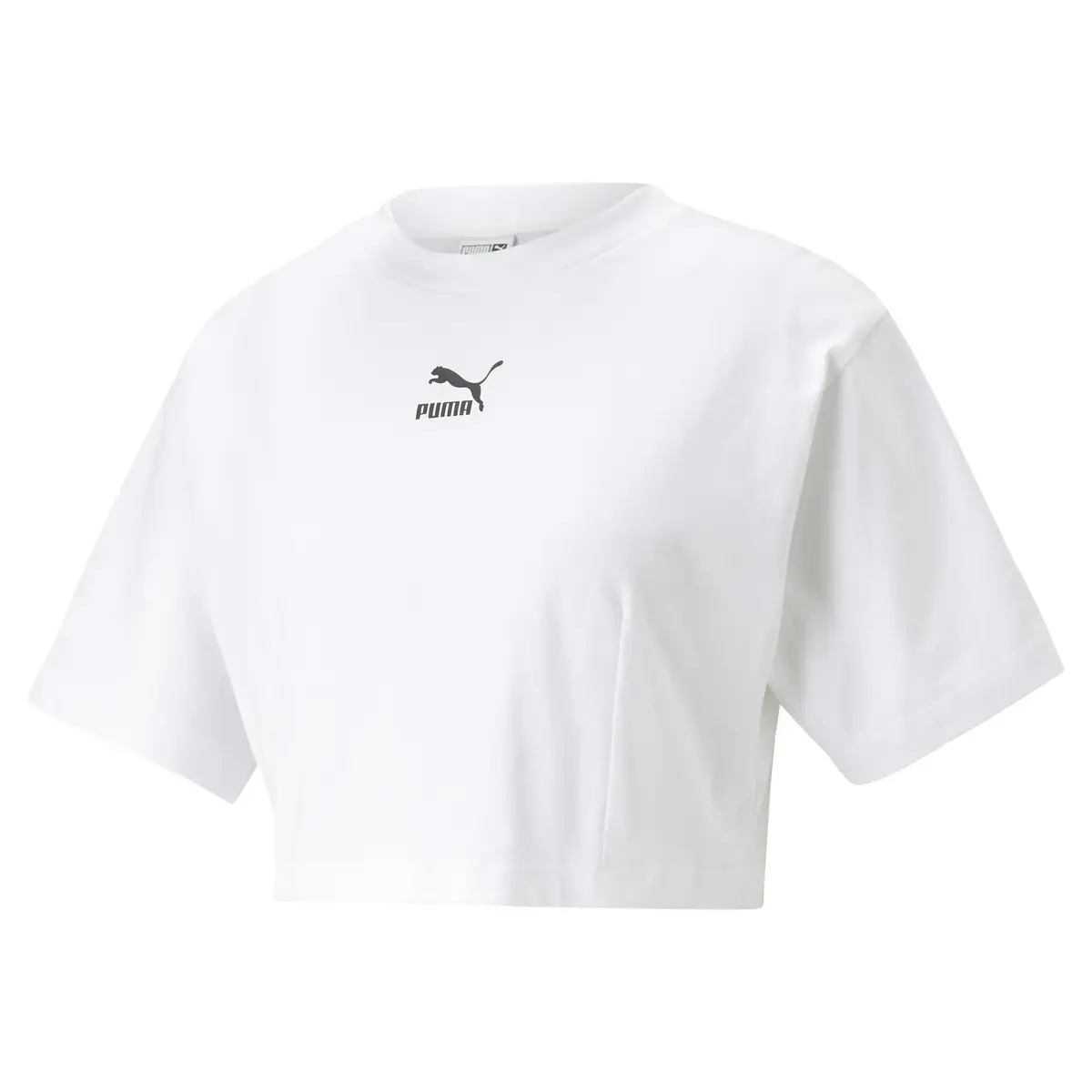 Puma DARE TO Cropped Relaxed Tee Beyaz Kadın T-Shirt