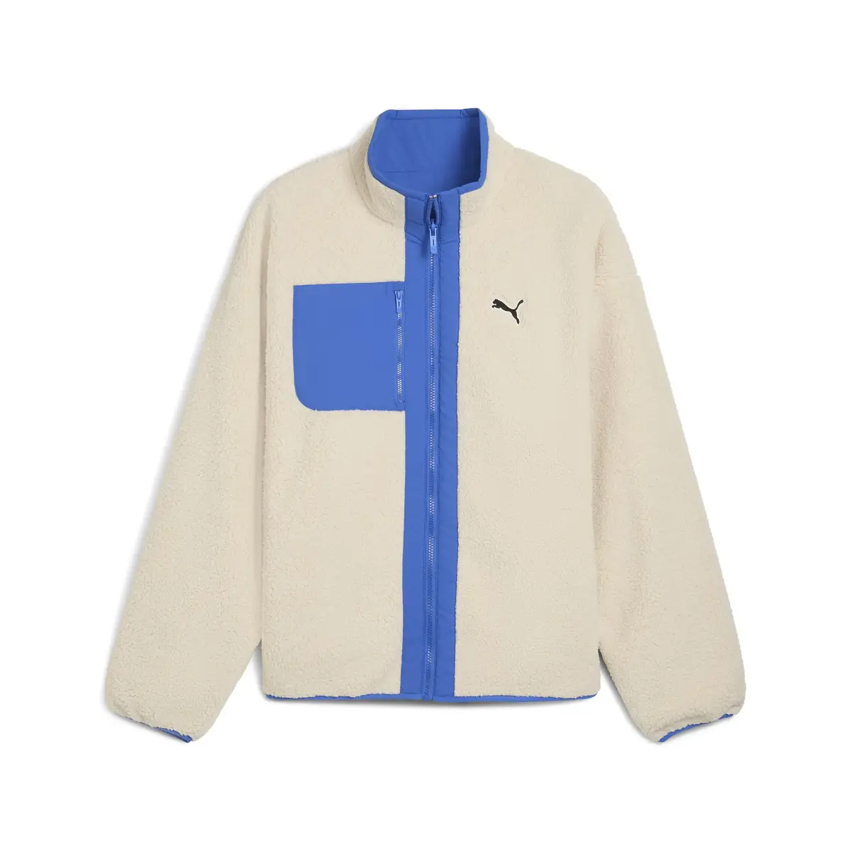 Puma Reversible Sherpa Jacket Krem Erkek Mont