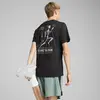PUMA GRAPHICS SKELETON RUN TEE Siyah Erkek T-Shirt