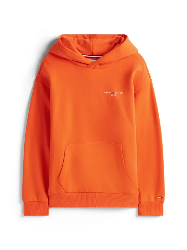 Tommy Hilfiger MINI CORP HOODIE, XM2 Turuncu Unisex Çocuk Hoodie