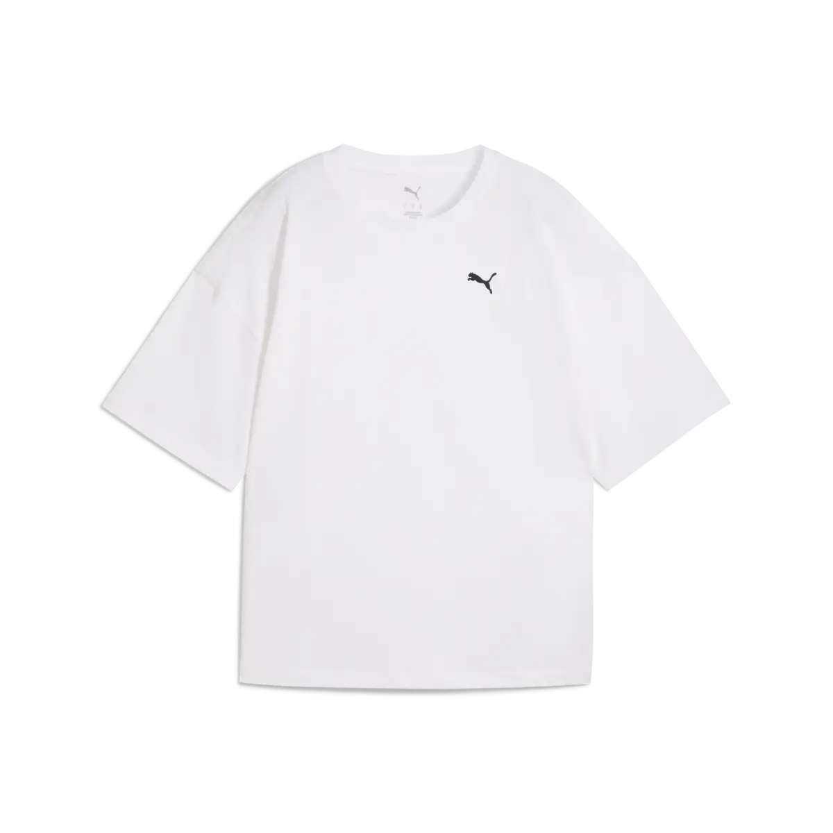 Puma WARDROBE ESS Oversized Tee Beyaz Kadın T-Shirt & Polo