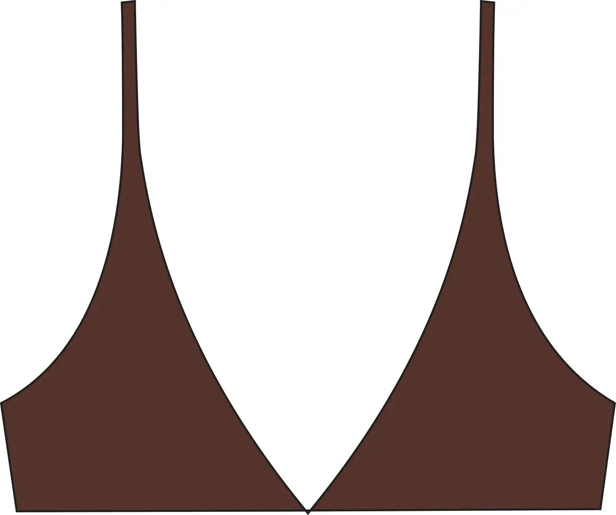 Calvin Klein LGHT LINED TRIANGLE Kadın Kahverengi Sütyen