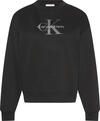 Calvin Klein LS MONOLOGO FRENCH TERRY RLXD CN Siyah Kadın Sweatshirt Calvin Klein LS MONOLOGO FRENCH TERRY RLXD CN Siyah Kadın Sweatshirt