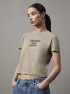 Calvin Klein Gri Kadın T-Shirt & Polo