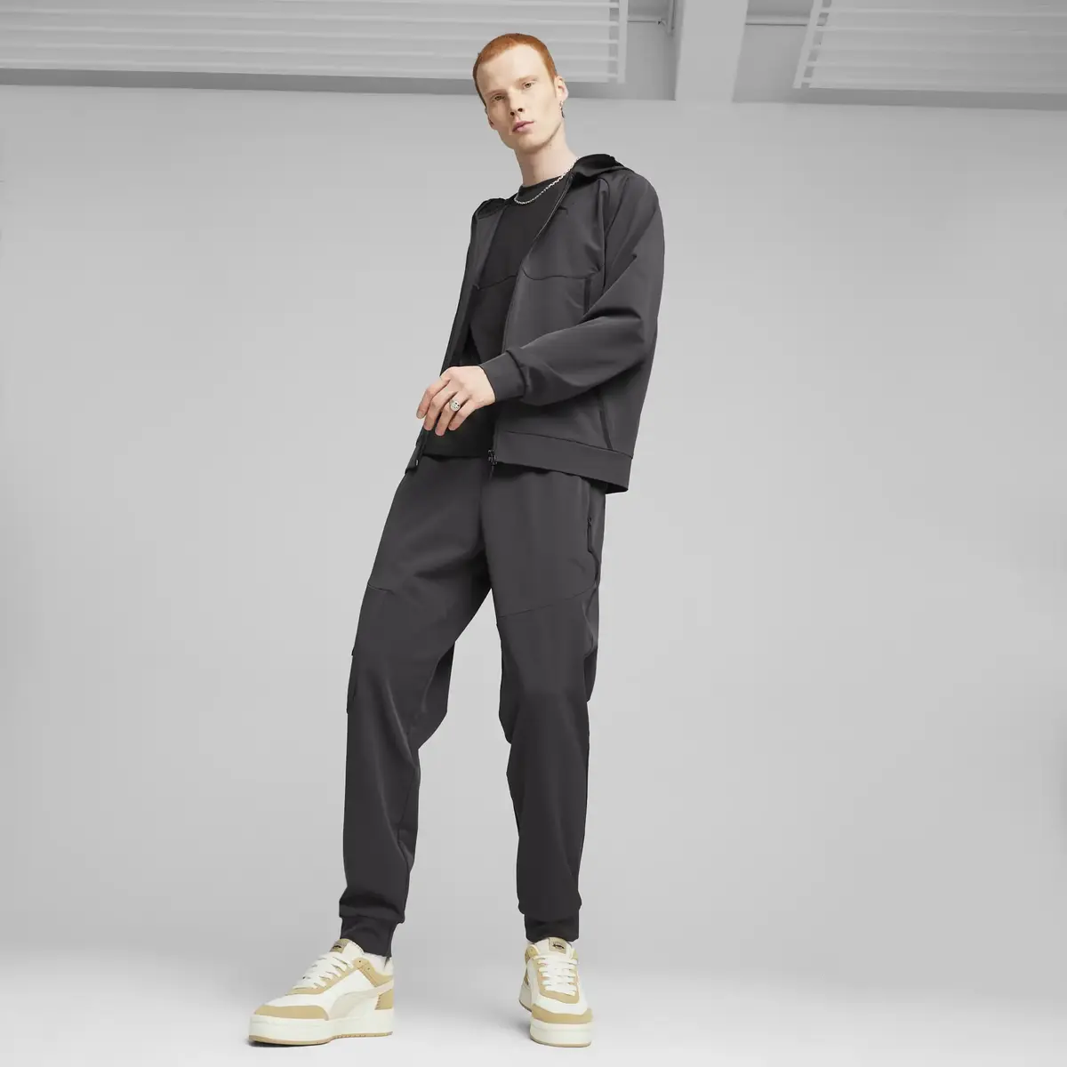 PUMATECH Track Jacket WV Siyah Erkek Fermuarlı Ceket