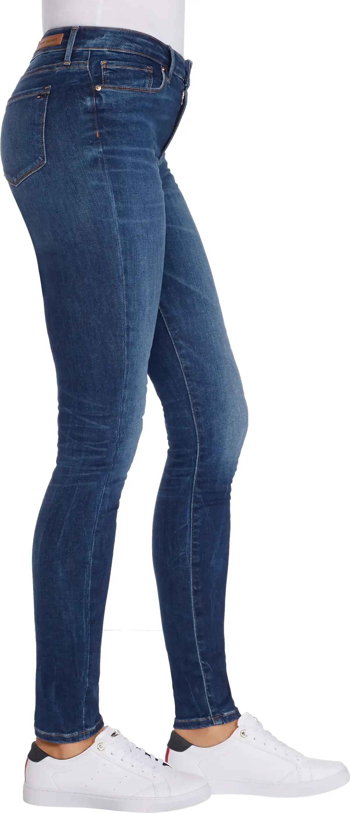 Tommy Hilfiger HERITAGE COMO SKINNY Kadın Mavi Kot Pantolon