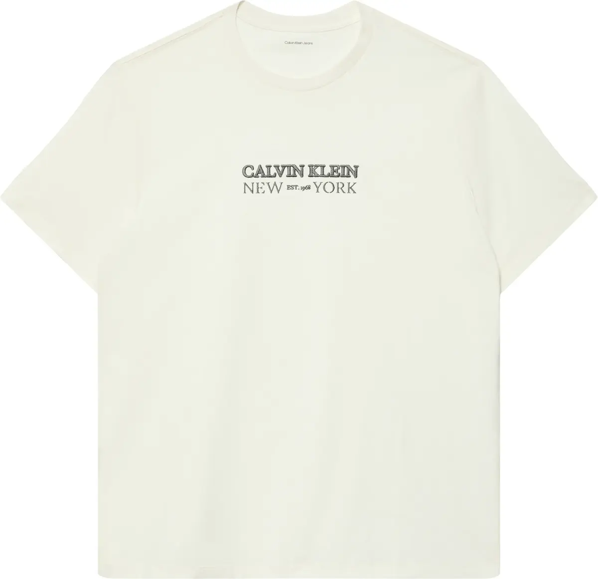 Calvin Klein SS 20S WHSL SP CKLEIN NY GRAPHIC Erkek Krem T-Shirt