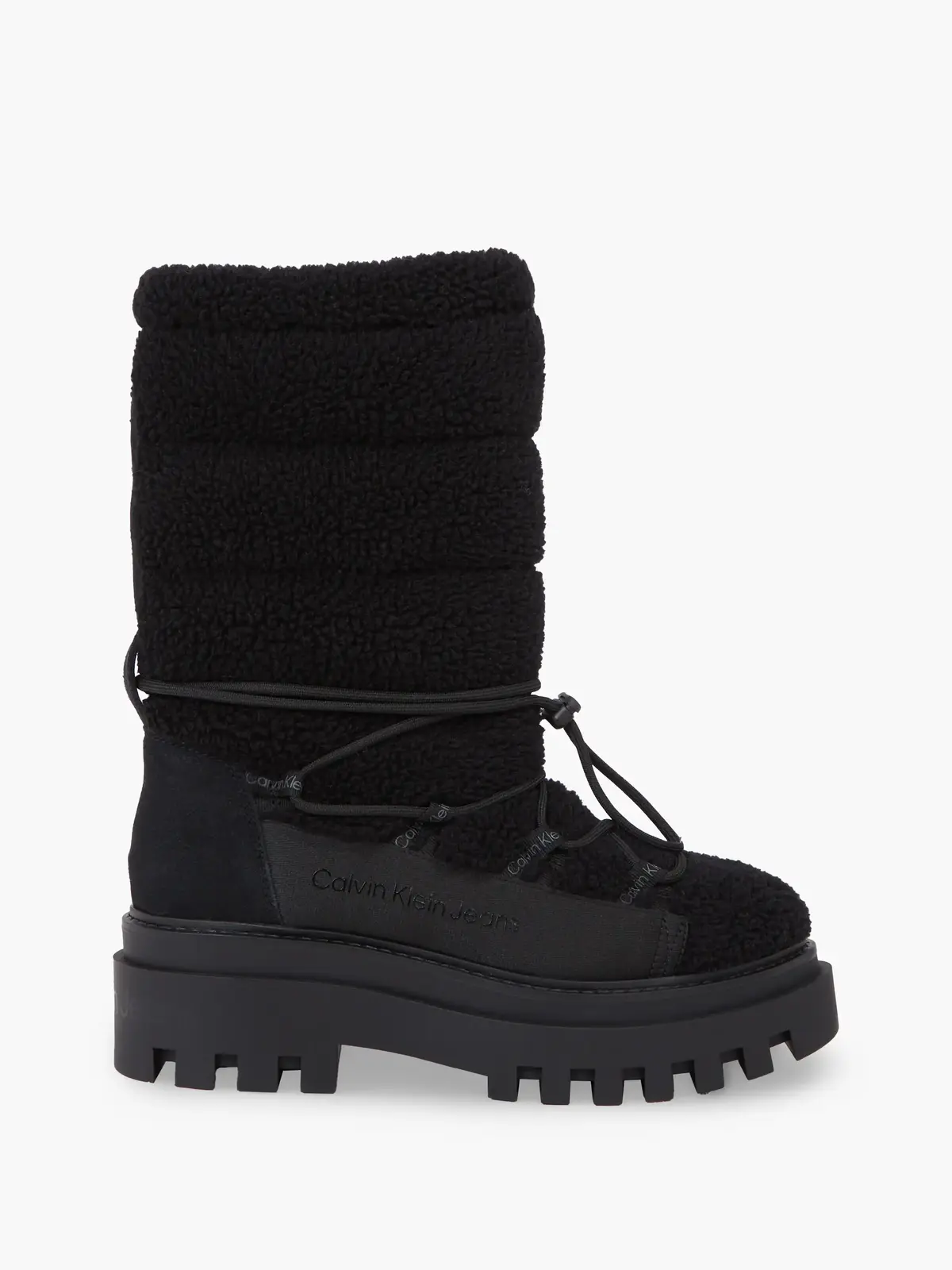 Calvin Klein FLATFORM SNOW BOOT S Kadın Siyah Bot