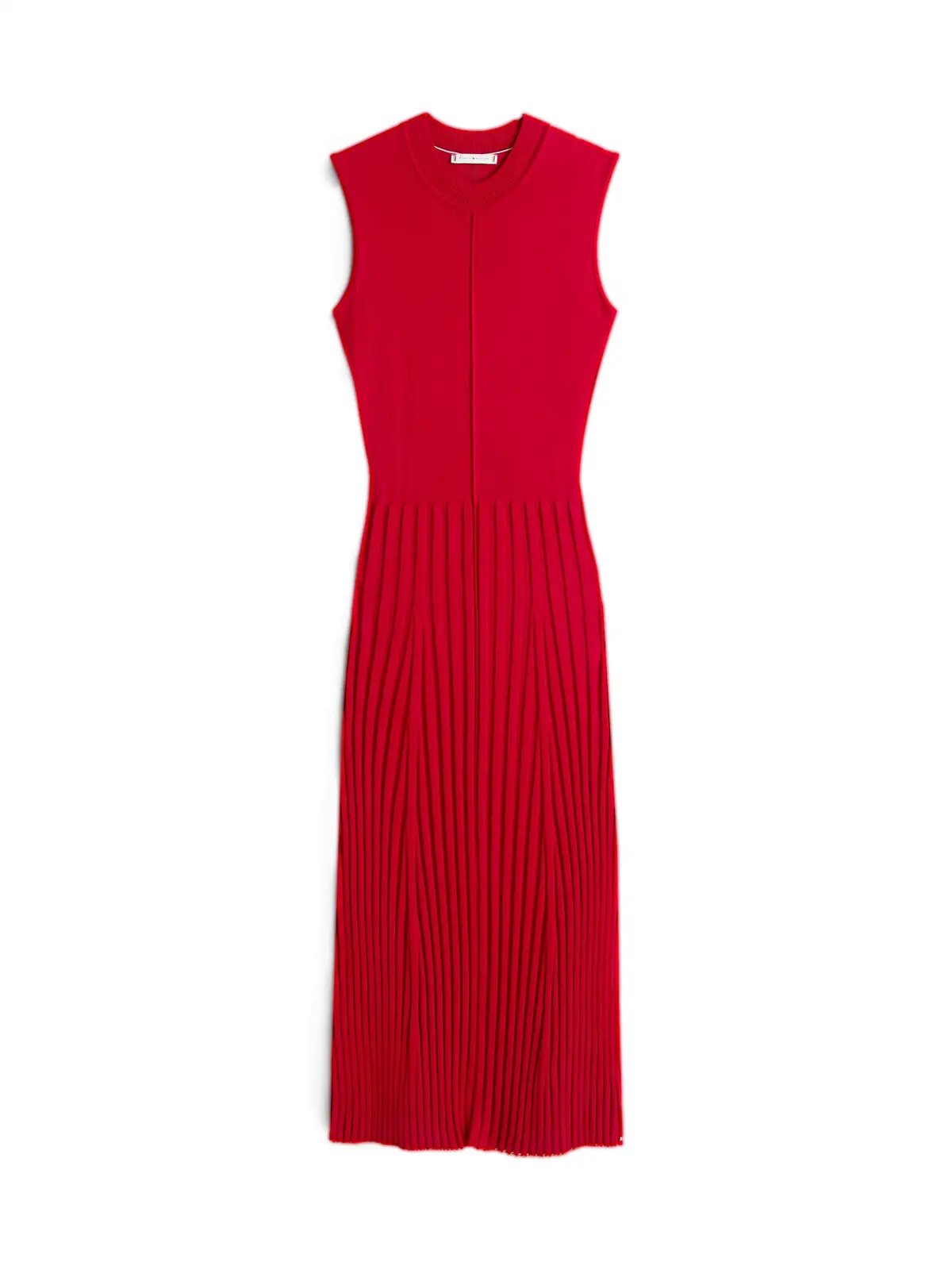 Tommy Hilfiger LYOCELL SILK SL MOCK, XLD Kırmızı Kadın Elbise