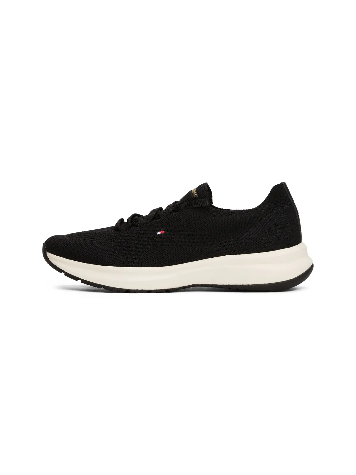 Tommy Hilfiger TH KNIT RUNNER Siyah Kadın Günlük Spor ayakkabı