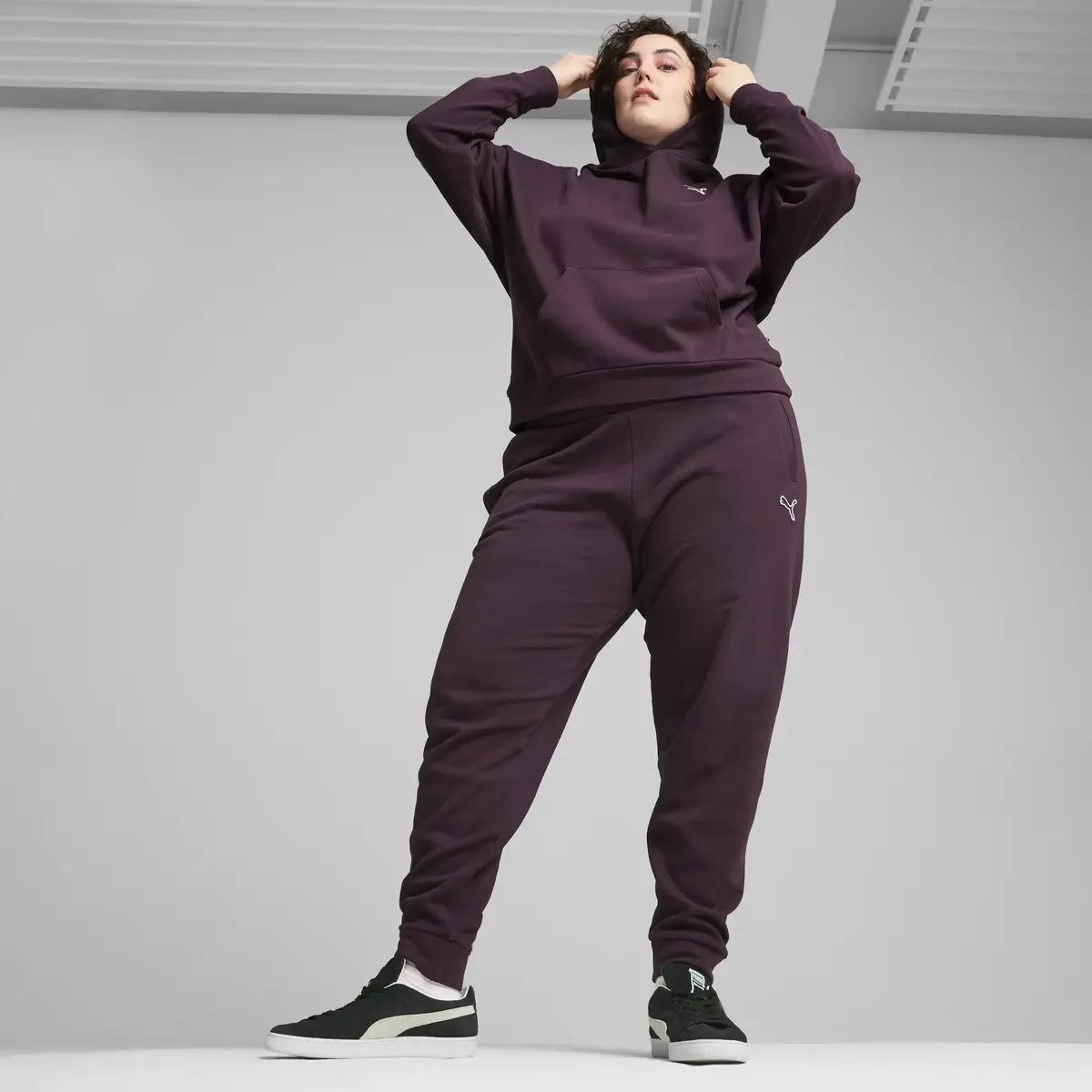Puma BETTER ESSENTIALS Hoodie FL Bordo Kadın Sweatshirt