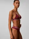 Calvin Klein LIGHTLY LINED TRIANG Bordo Bikini Üst