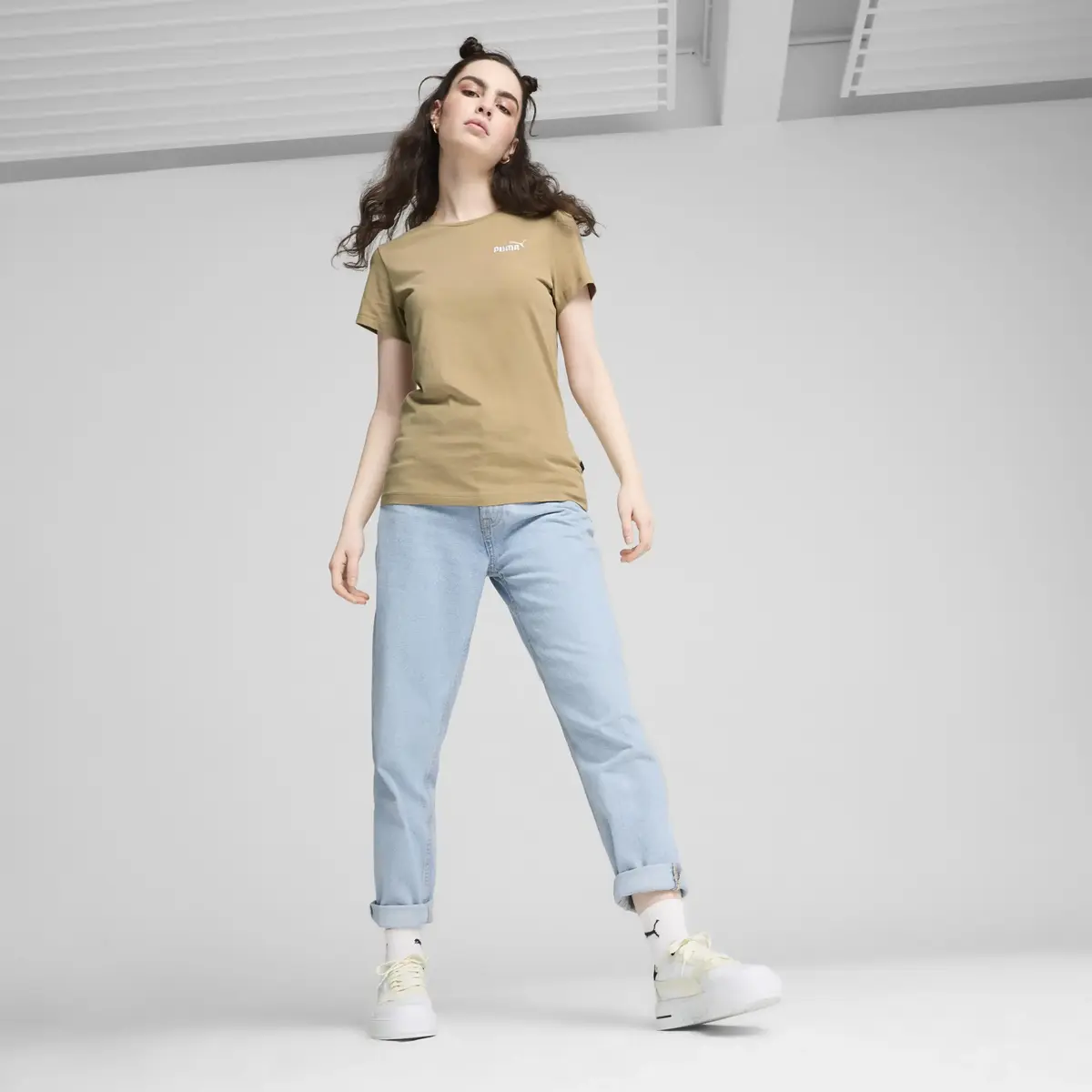 PUMA Cali Court PureLuxe Wns Beyaz Kadın Günlük Spor Ayakkabı