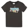 PUMA x SPONGEBOB Logo Tee Siyah Unisex T-Shirt