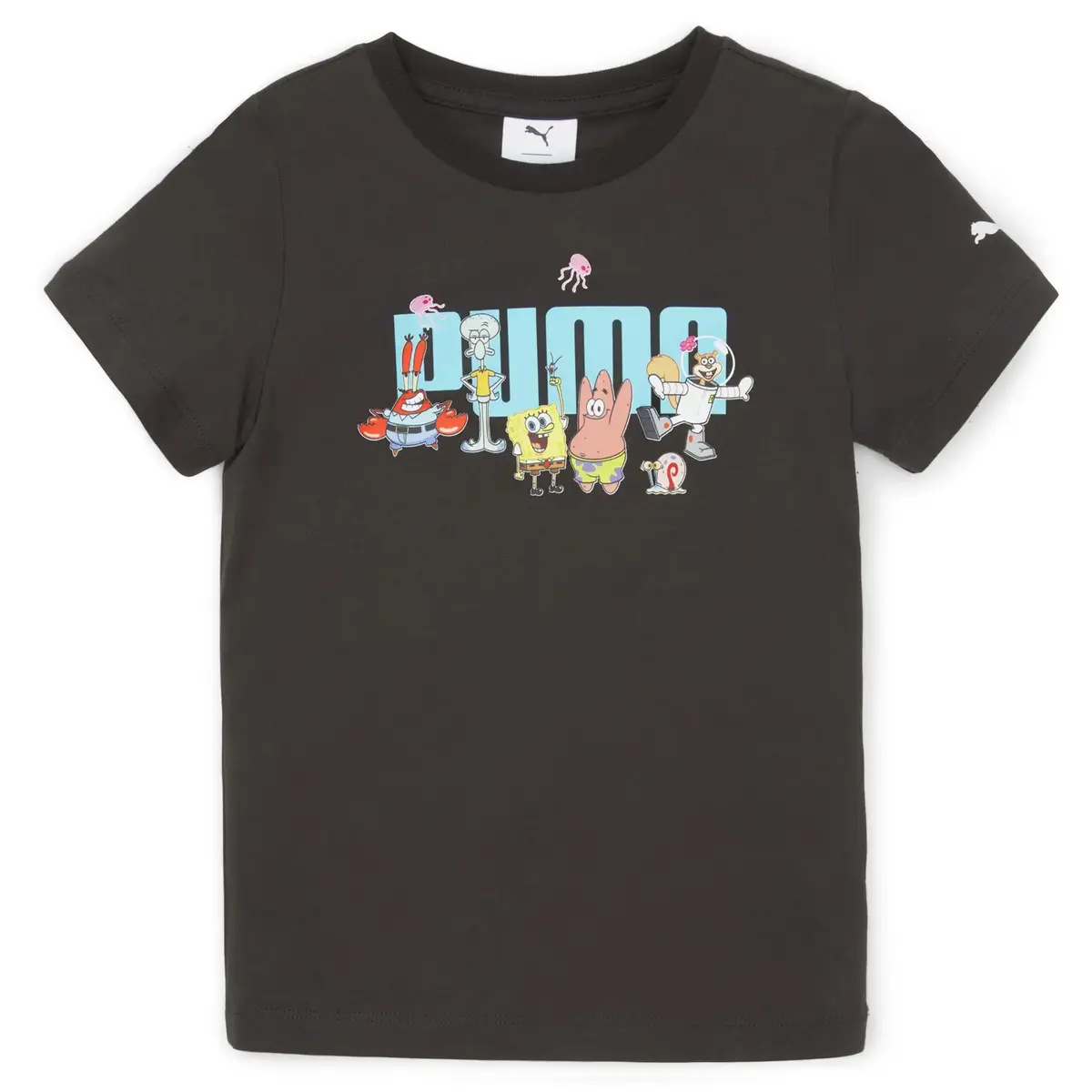 PUMA x SPONGEBOB Logo Tee Siyah Unisex T-Shirt