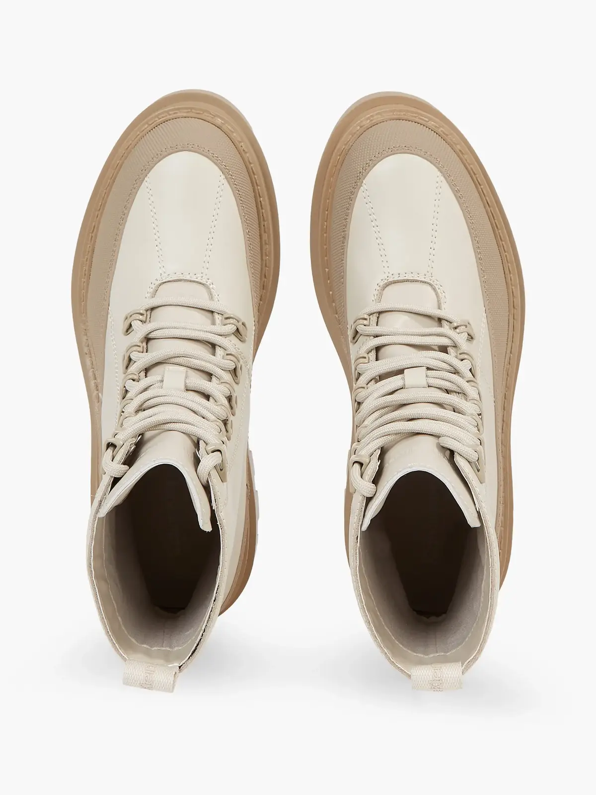 Calvin Klein FLATFORM LACE UP BOO Kadın Bej Bot