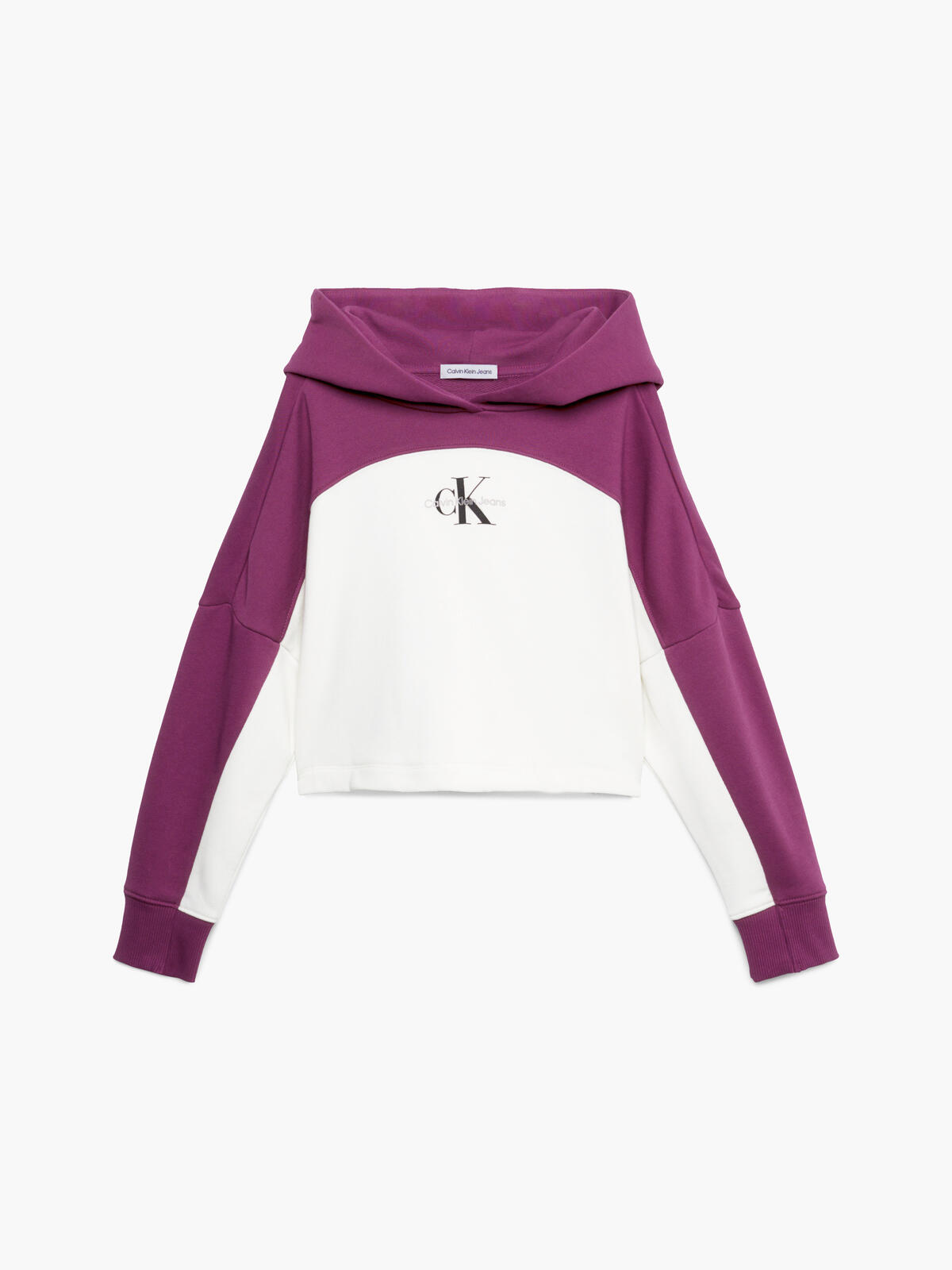 Calvin Klein COLOUR BLOCK HOODIE Kadın Krem Hoodie