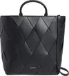 Calvin Klein CK WOVEN MEDIUM TOTE, BEH Siyah Kadın Çanta