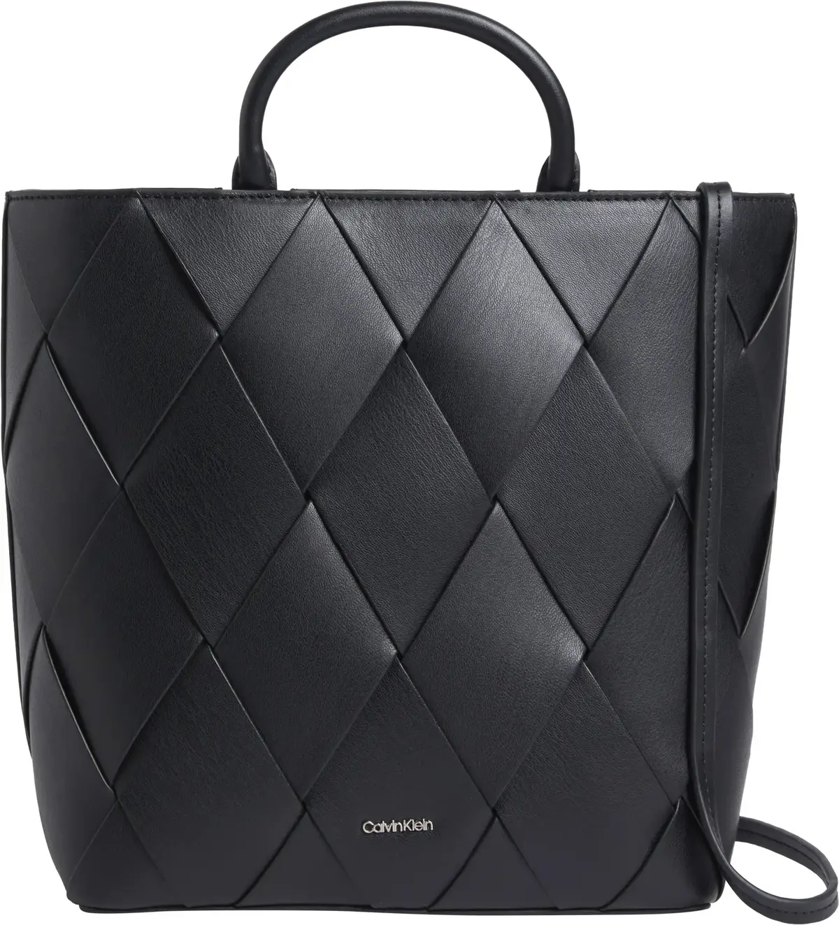 Calvin Klein CK WOVEN MEDIUM TOTE, BEH Siyah Kadın Çanta
