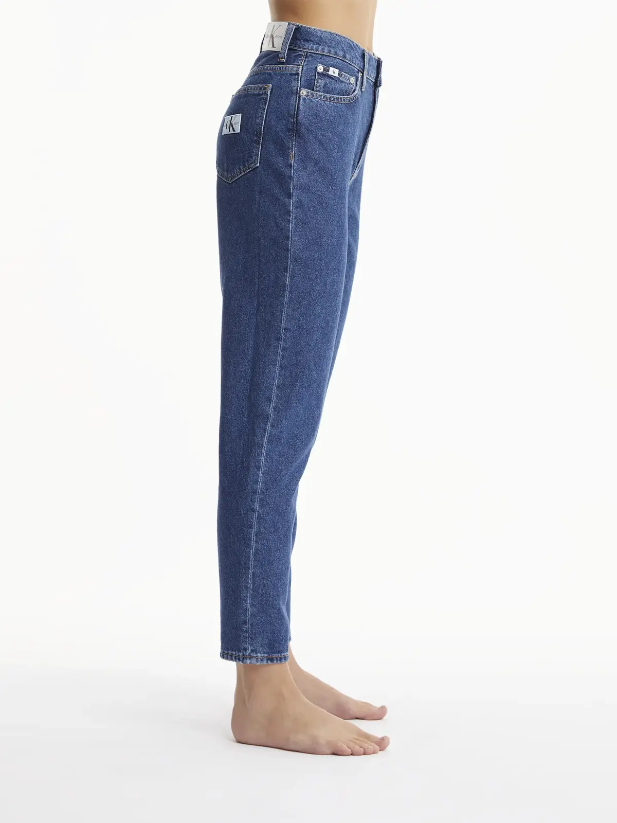 Calvin Klein MOM JEAN Kadın Mavi Kot Pantolon