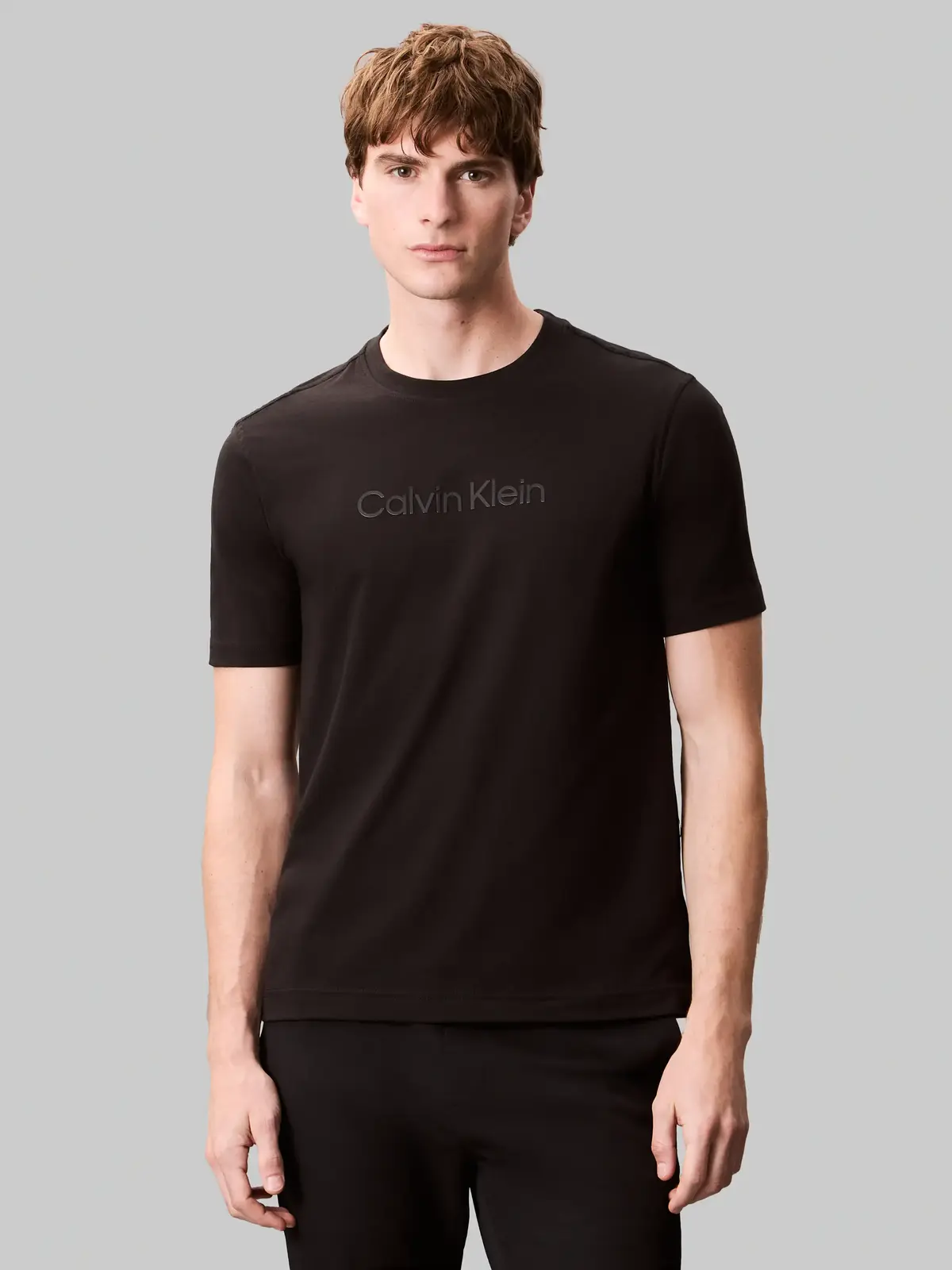 Calvin Klein WO - S/S T-SHIRT, UB1 Siyah Erkek T-Shirt & Polo