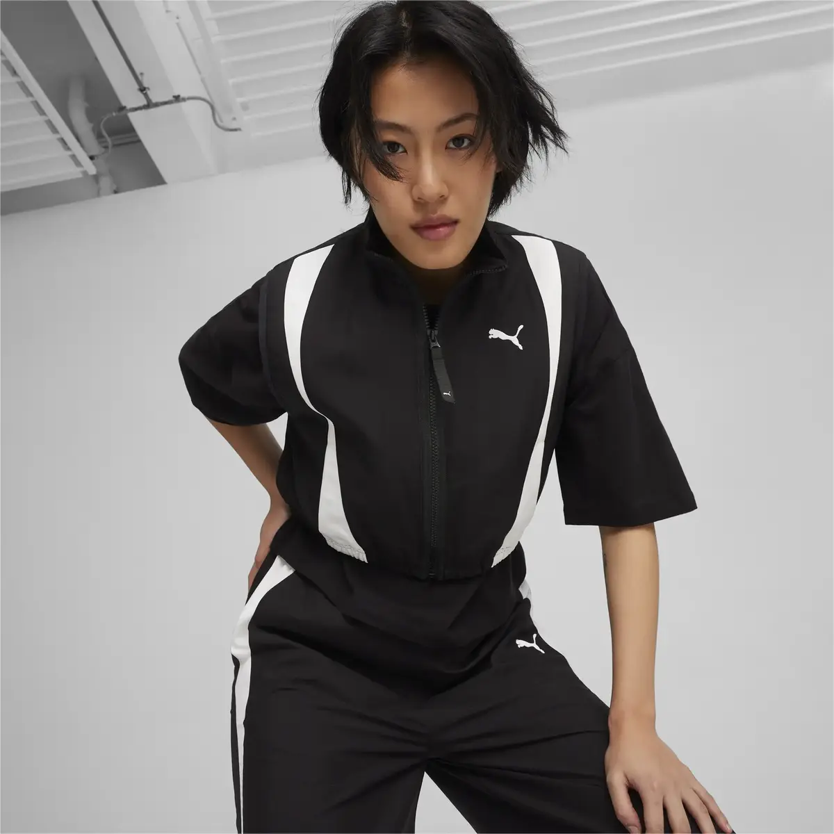 Puma Dare To Woven Vest Siyah Kadın Sweatshirt