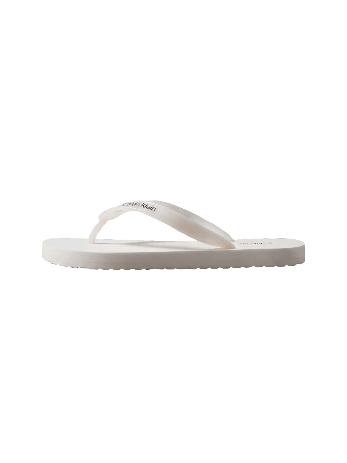 Calvin Klein FLIP FLOP TPU METALL Beyaz Kadın Parmak Arası Terlik
