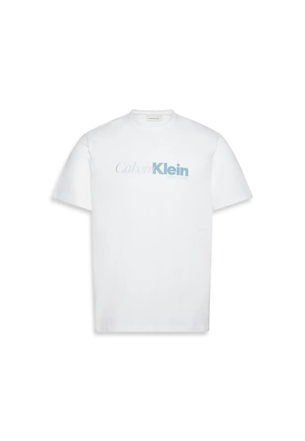 Calvin Klein SS 20S EU CALVIN CUR Beyaz Erkek Tişört