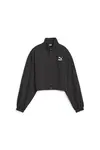 Puma DARE TO Cropped Woven Jacket Siyah Kadın Fermuarlı Sweatshirt
