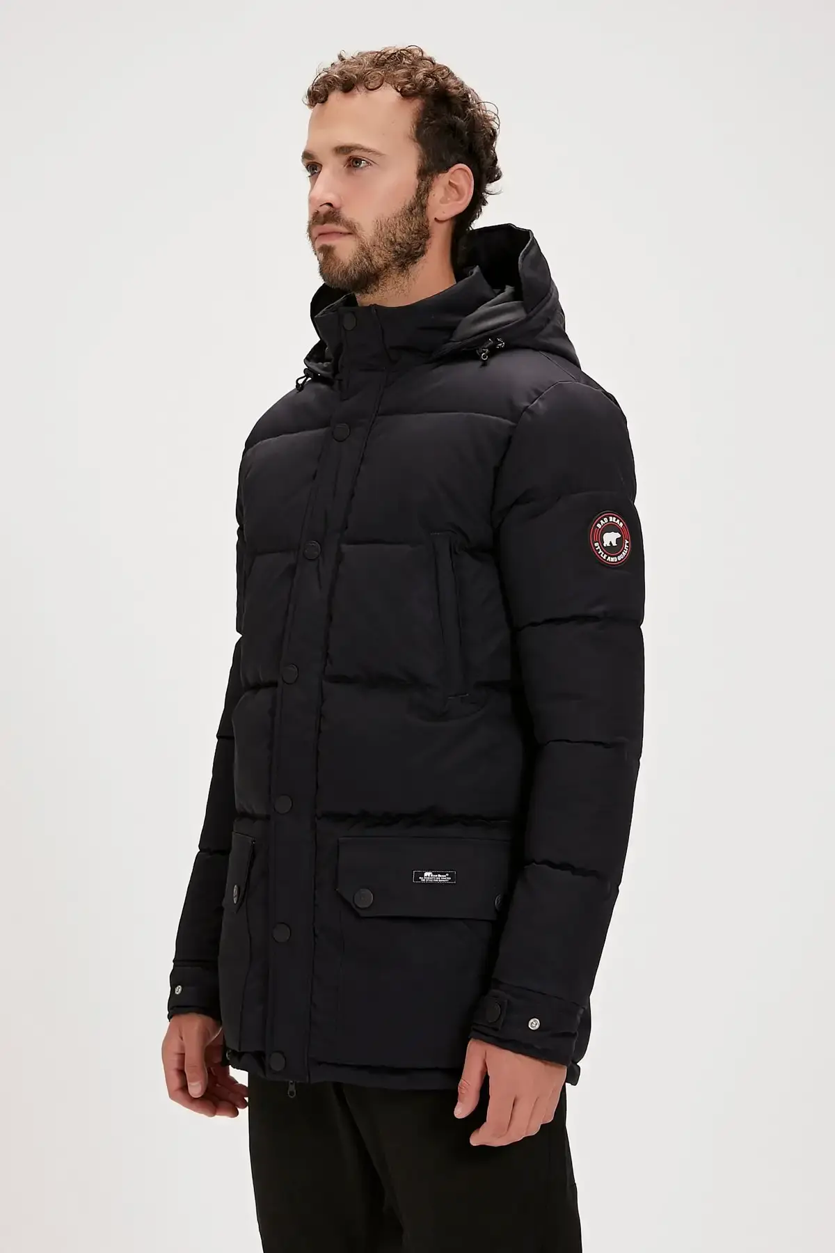 BAD BEAR COLONEL PUFFER COAT Erkek Siyah Mont