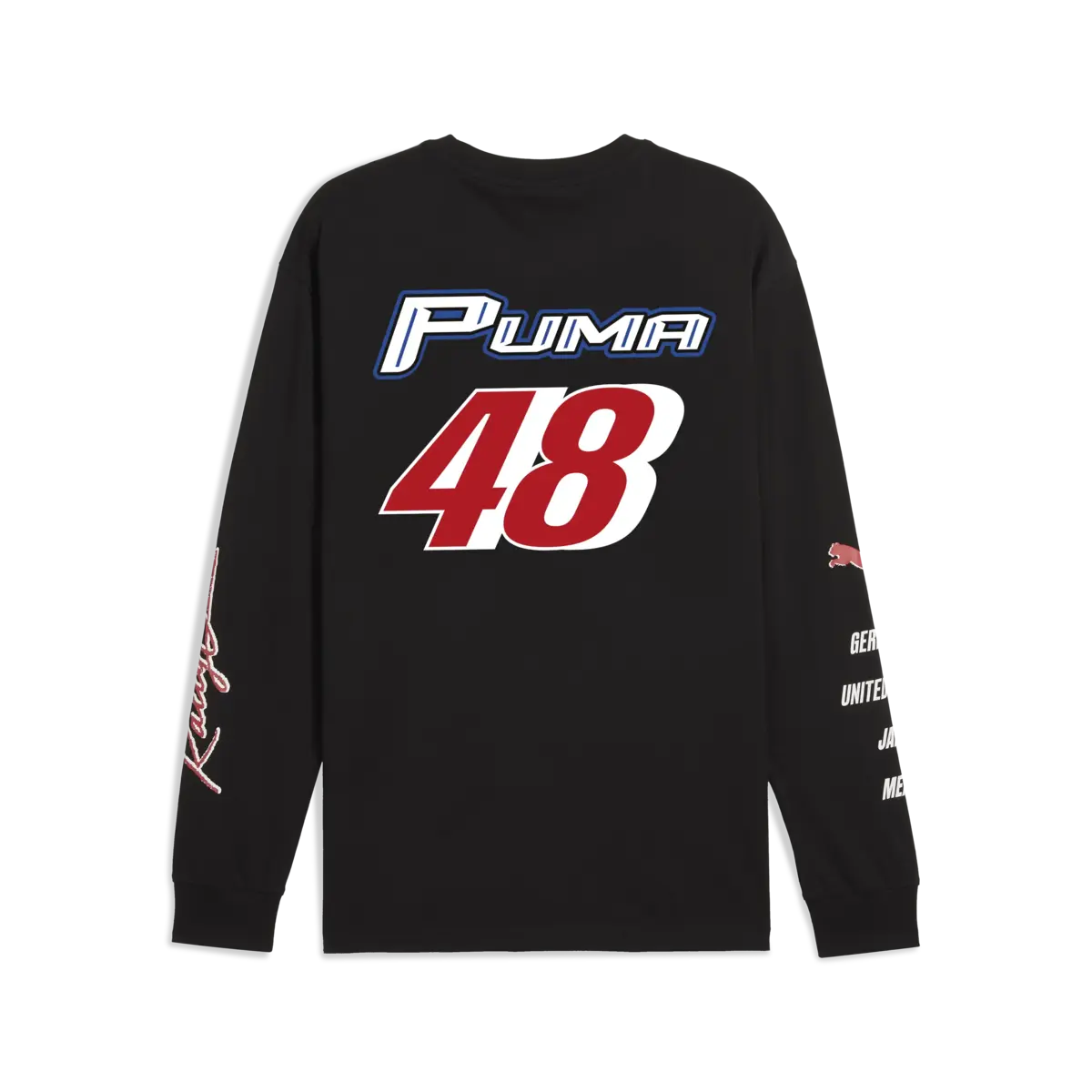 Puma GRAPHICS Moto Relaxed LS Tee Siyah Erkek T-Shirt & Polo