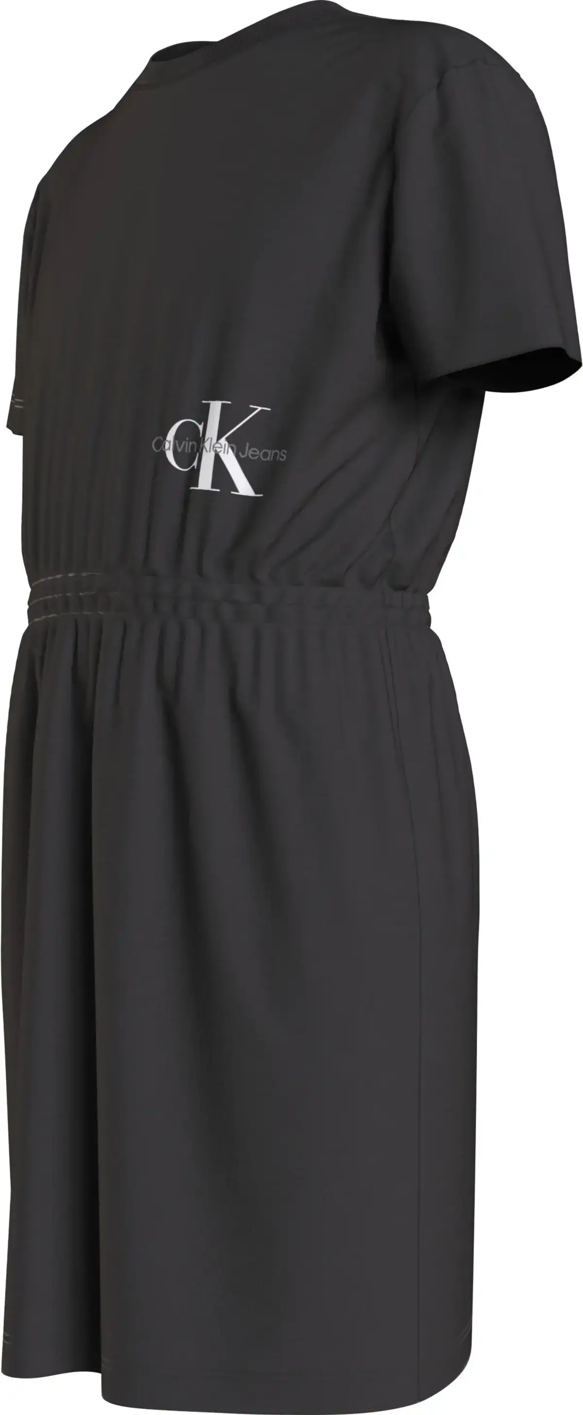 Calvin Klein MONOGRAM OFF PLACED Kadın Siyah Elbise