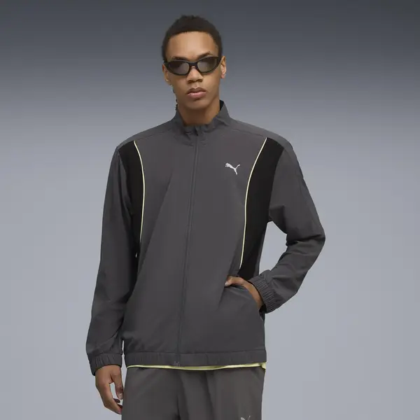 Puma RUN VELOCITY WOVEN JACKET Gri Erkek Ceket