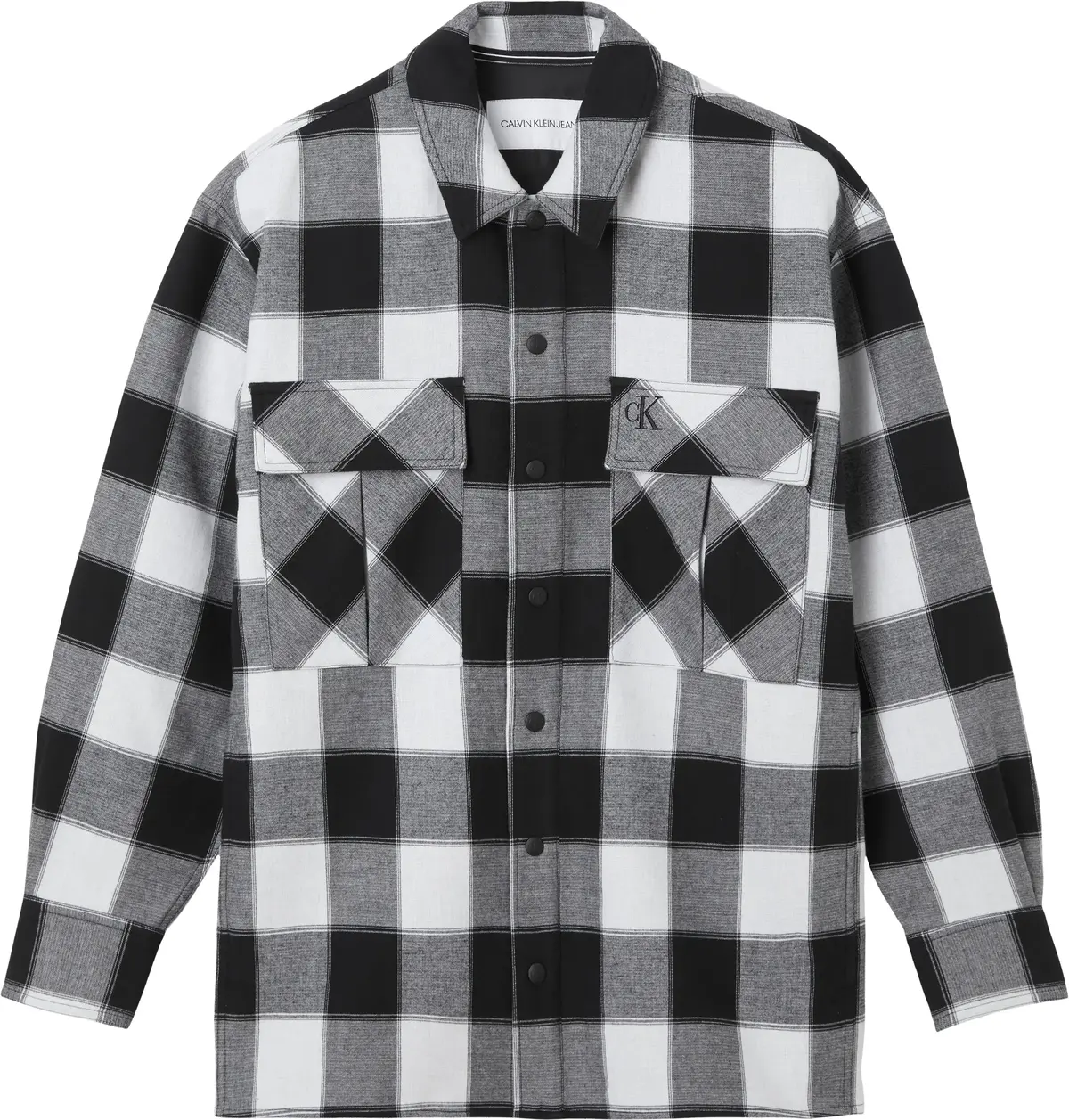 Calvin Klein OVERSIZED BUFFALO CH Erkek Beyaz Gömlek