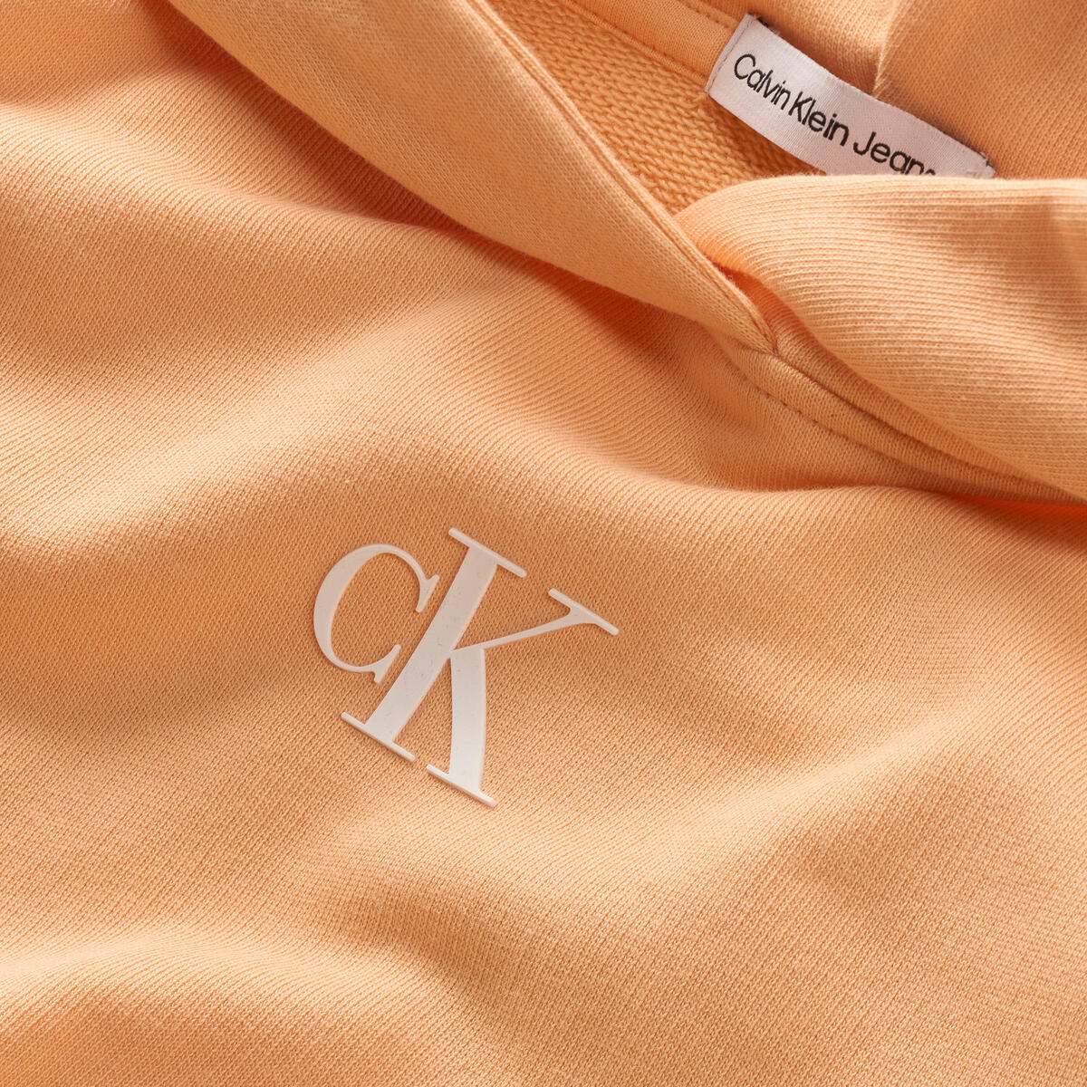 Calvin Klein CK LOGO BOXY HOODIE Kadın Turuncu Hoodie
