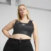Puma T7 Shiny Cropped Top Siyah Kadın T-shirt