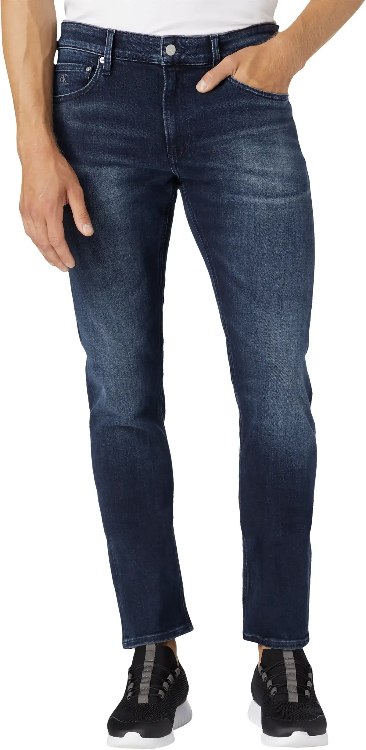 Calvin Klein SLIM Erkek mavi Kot Pantolon