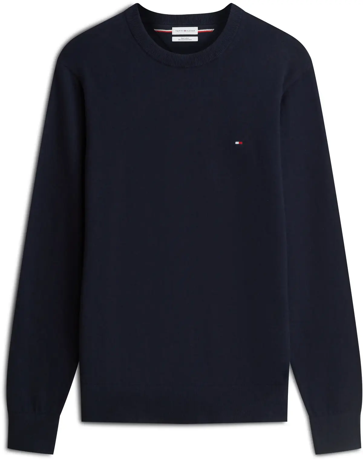 Tommy Hilfiger PIMA ORG CTN CASHMER, DW5 Siyah Erkek Kazak