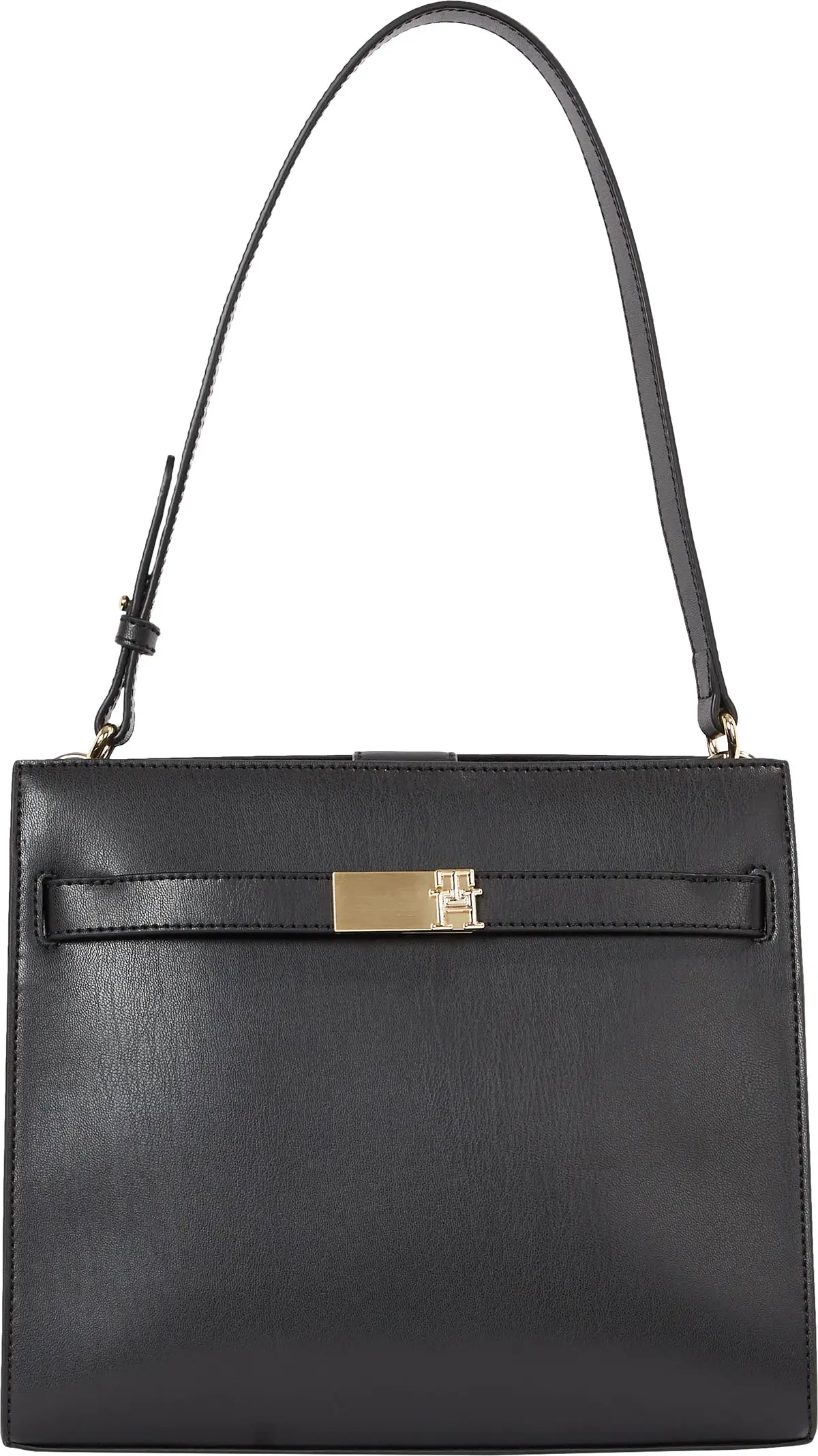 Tommy Hilfiger TH HERITAGE SHOULDER, BDS Siyah Kadın Çanta & Cüzdan