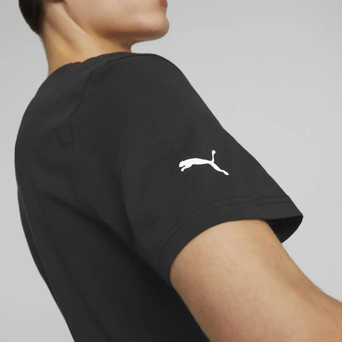 Puma PL Logo Tee Siyah Erkek/Unisex T-Shirt